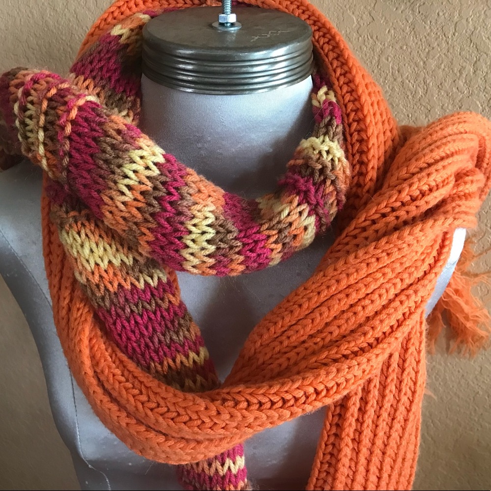 Two gorgeous long fall interchangeable scarves (2)